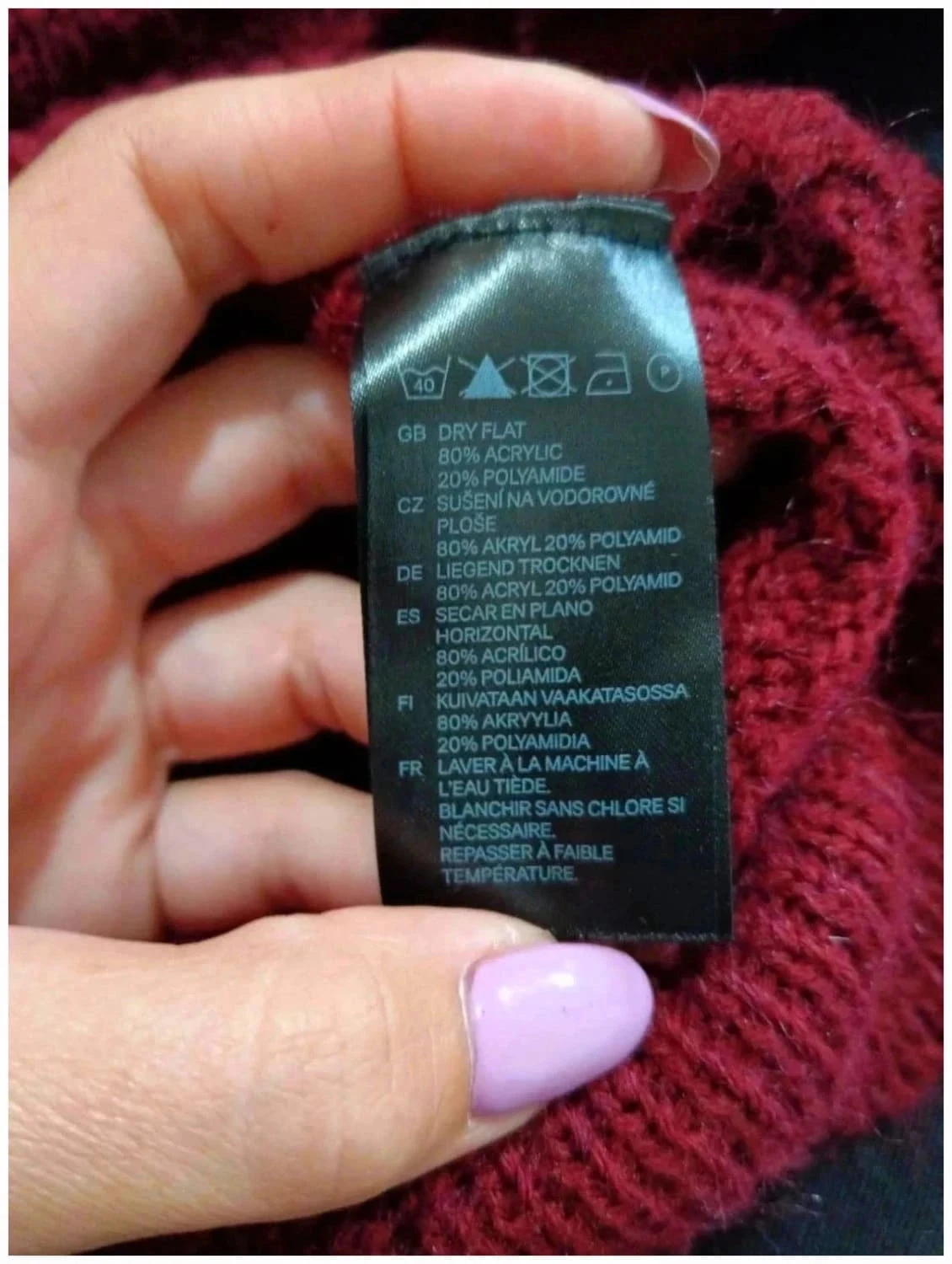 C20 pull bordeaux H&M XS – photo 4